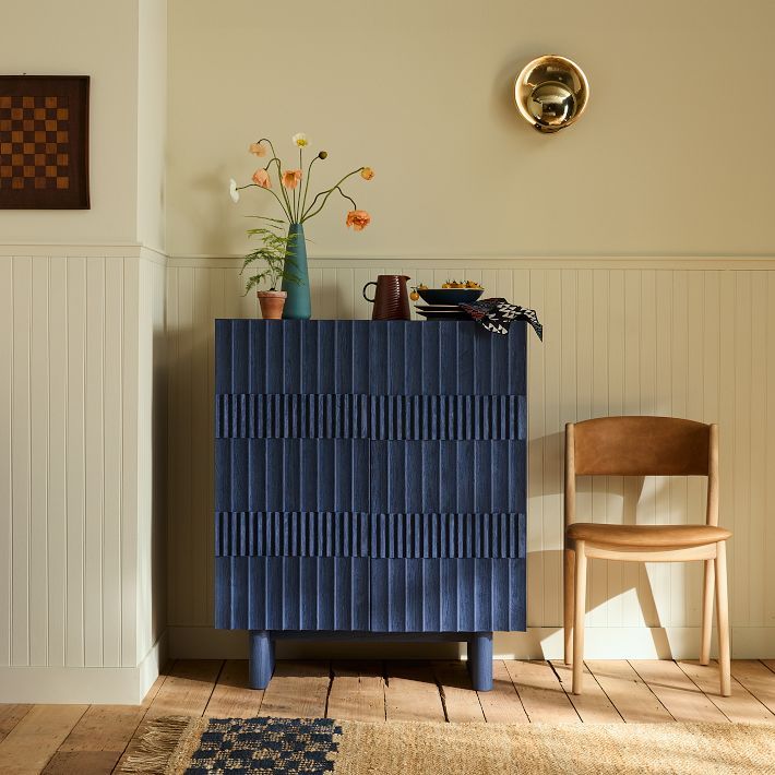 Marcus Samuelsson Colorblock Bar Cabinet (36") | West Elm (US)