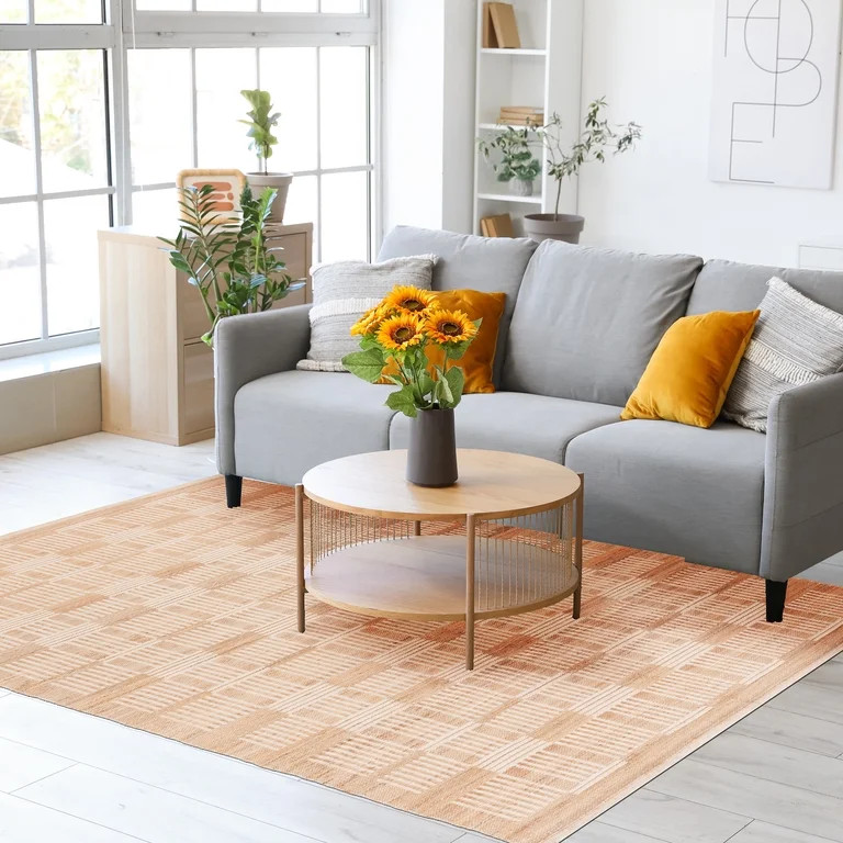 Better Homes & Gardens Natural Emily Area Rug, 5'x8' | Walmart (US)