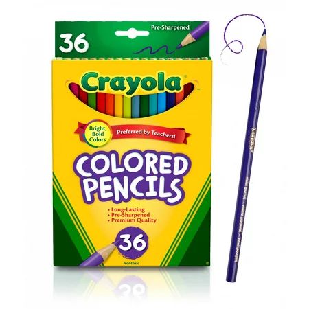 Crayola Colored Pencils, Coloring And School Supplies, 36 Count | Walmart (US)