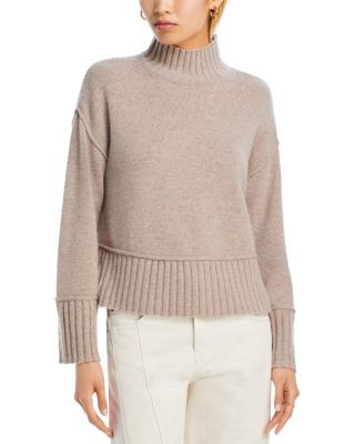 Boxy Mock Neck Cashmere Sweater - Exclusive | Bloomingdale's (US)