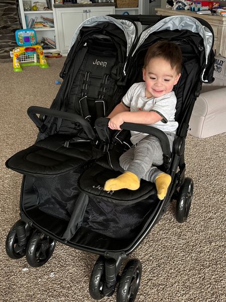 Double travel stroller! Holds 50 lbs per seat, double wheels in front, and on sale! 

#LTKkids #LTKSpringSale #LTKfamily