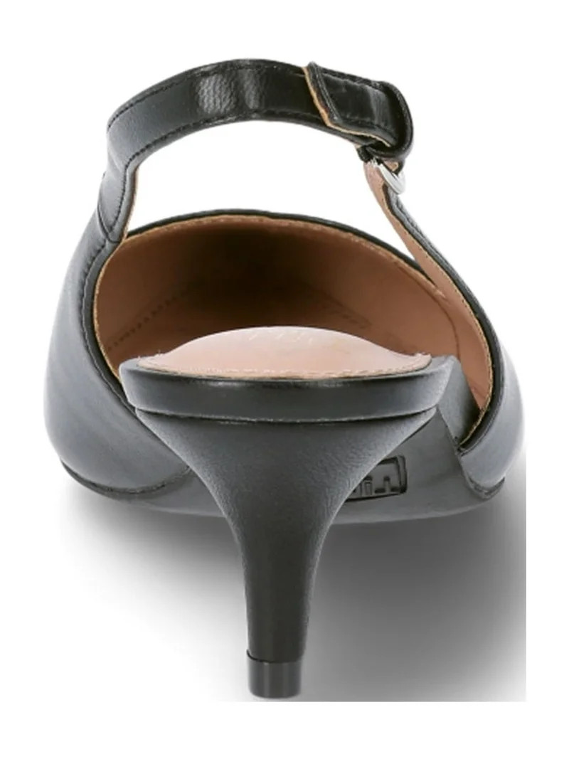 Time and Tru Women's Slingback Kitten Heel Pumps | Walmart (US)