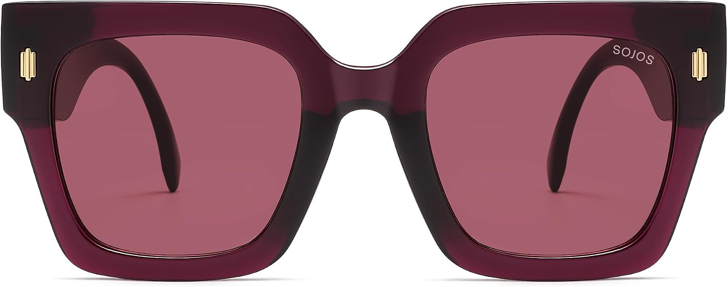 SOJOS Oversized Sunglasses for Women Thick Big Square UV400 Shades SJ2194 | Amazon (US)