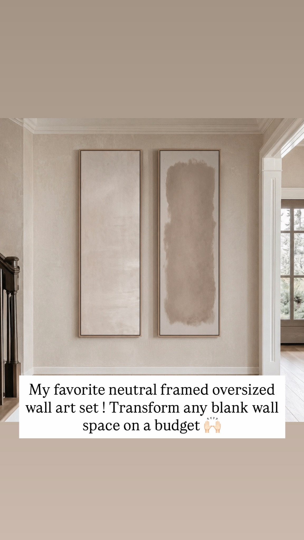 The prettiest & best priced neutral framed wall art set