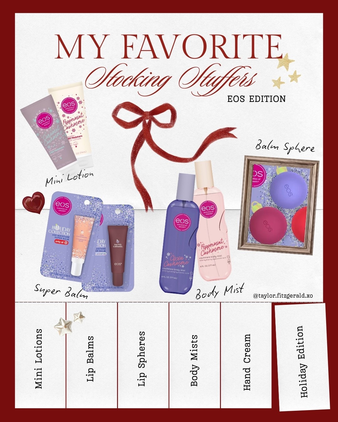 My favorite Target Stocking Stuffers - EOS Edition! Head to Target now to grab your Holiday Edition EOS goodies, all linked below!!

#vlogmas #giftsunder10 #stocking #stockingstuffers #LTKHoliday

#LTKHoliday #LTKGiftGuide #LTKselfcare