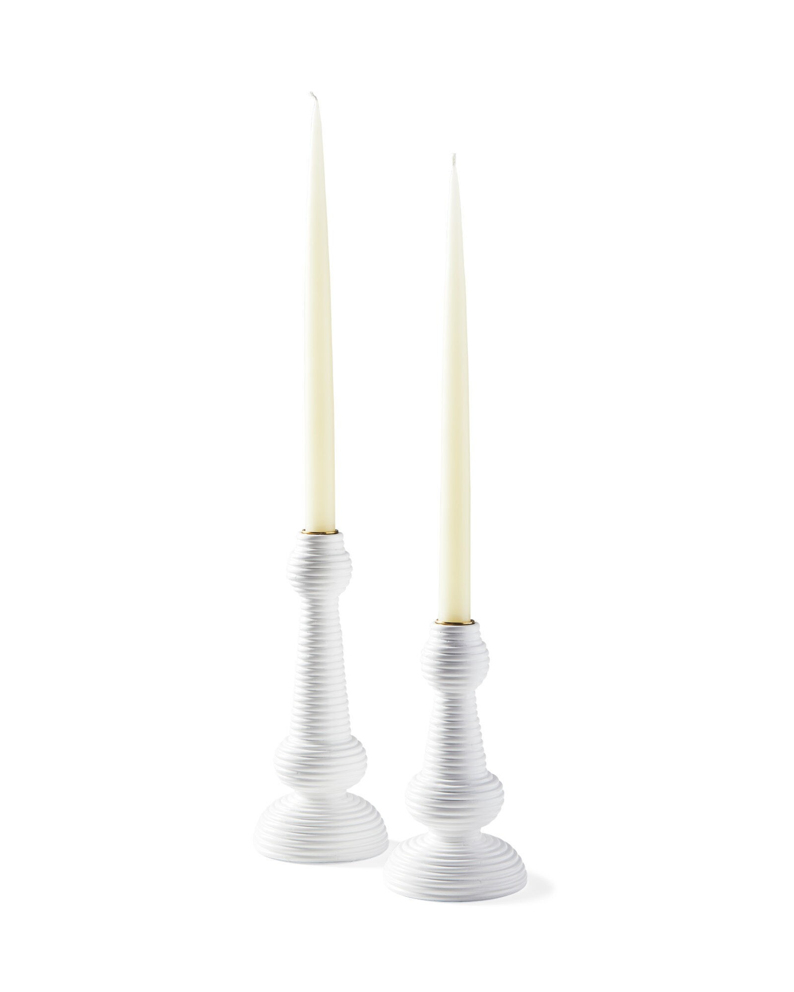 Carmel Rattan Taper Holder | Serena and Lily