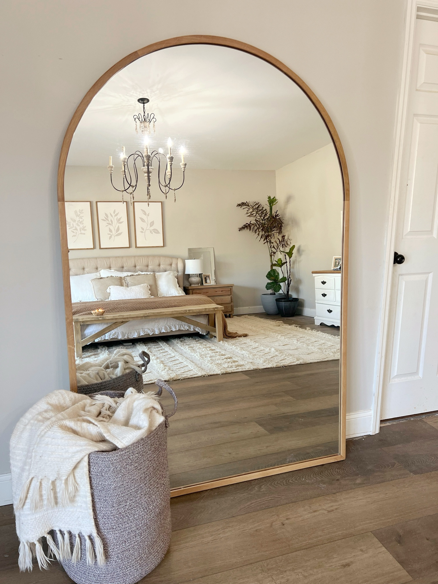My favorite floor mirror linked below!
