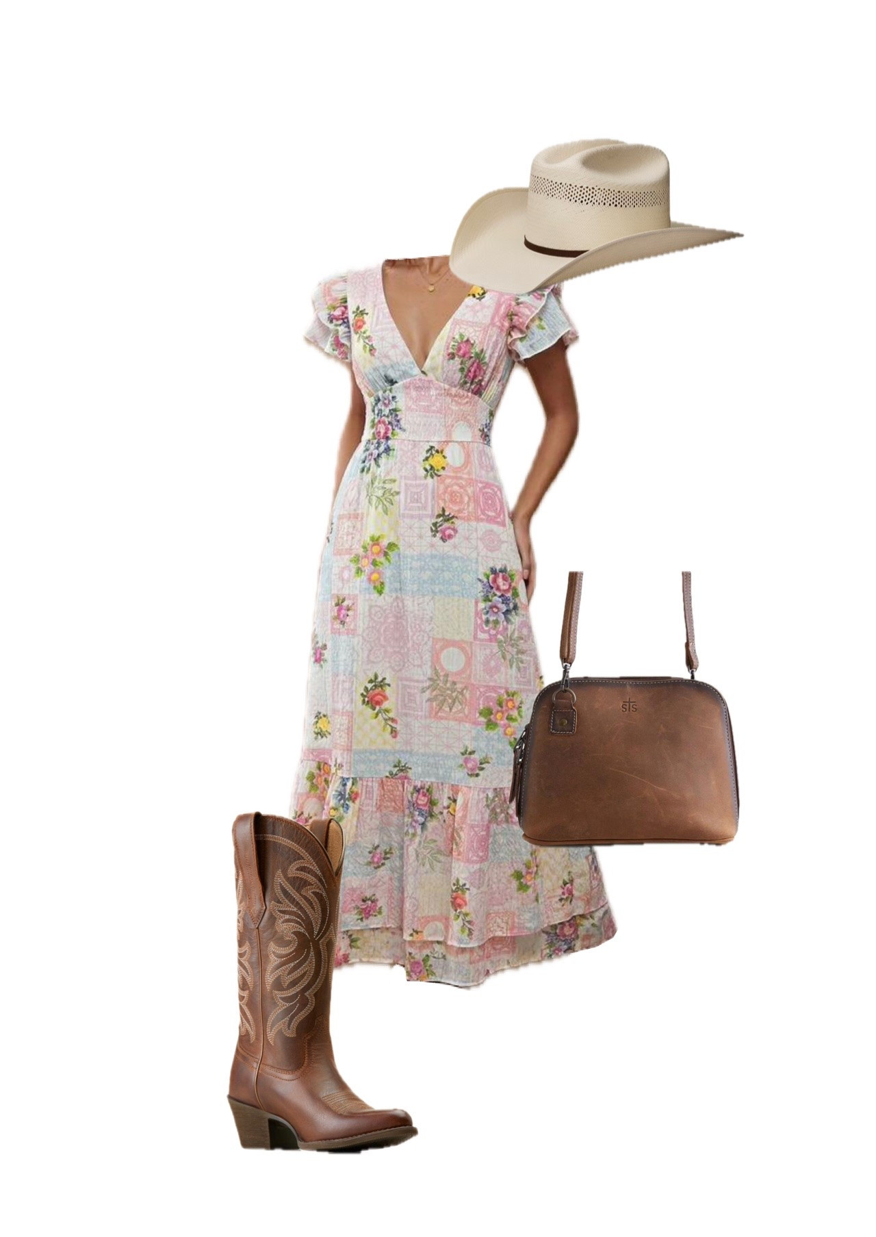 Western Summer Outfit - Dress with Cowboy boots - Summer 2026 Outfit #LTKwestern #LTKboots #LTKcowboyhat

#LTKsummer #LTKdresses #LTKstyletip