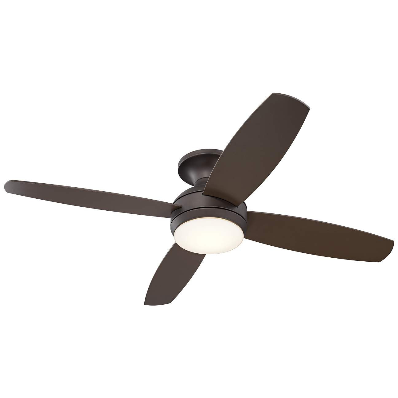 52" Casa Elite Oil-Rubbed Bronze LED Hugger Ceiling Fan | LampsPlus.com