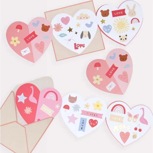 Heart Concertina Valentine Cards | Maisonette