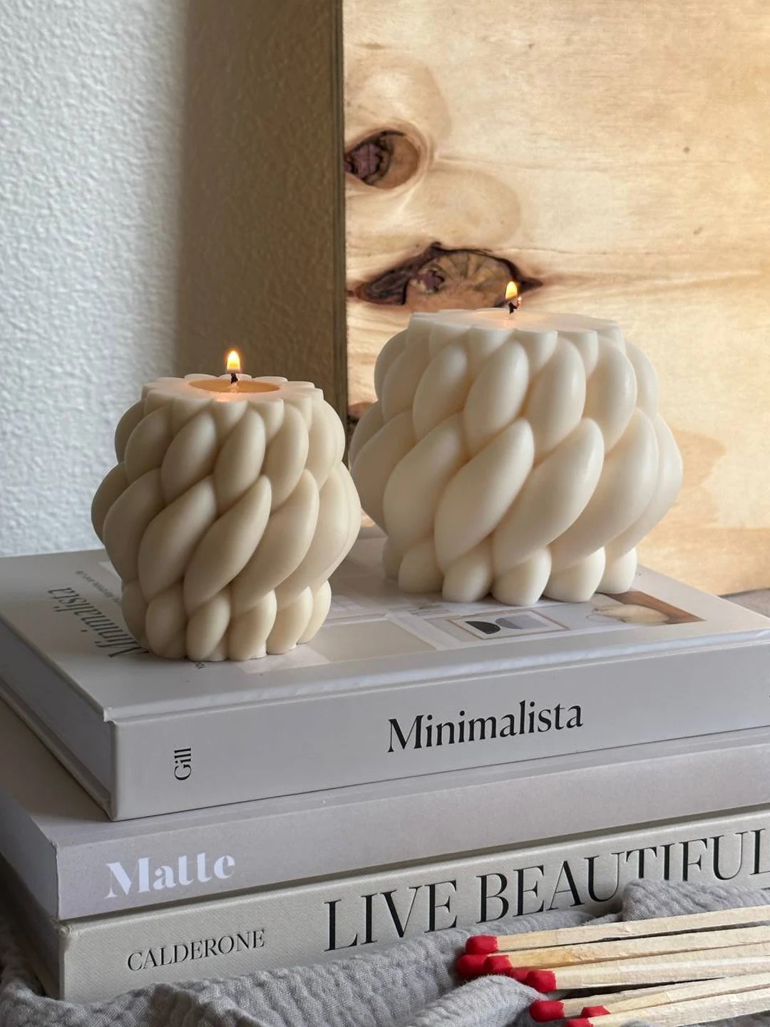 Huge Knot Candle/ Knit Candle/ Big Interwoven Knit Pillar Candles/huge Cozy Candle/ Twisted Knot ... | Etsy (US)