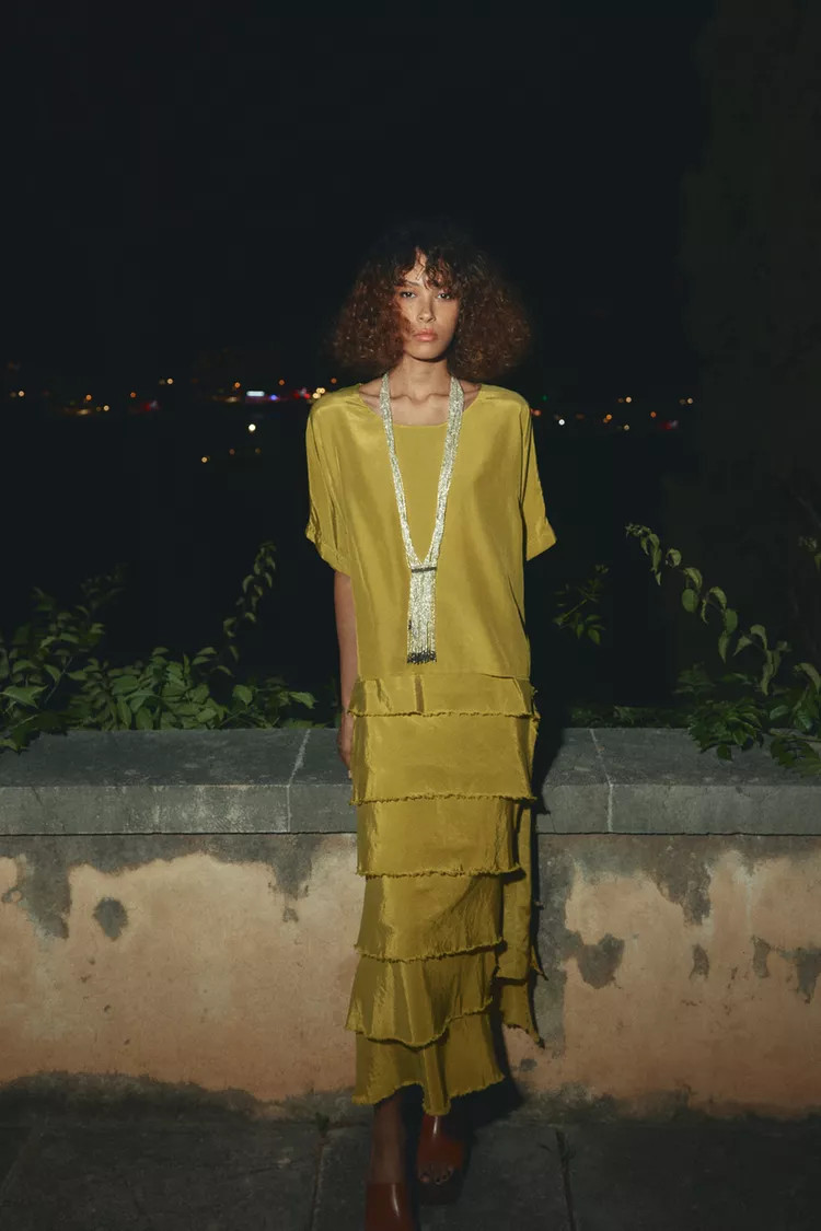 RUFFLED DRESS ZW COLLECTION | Zara US