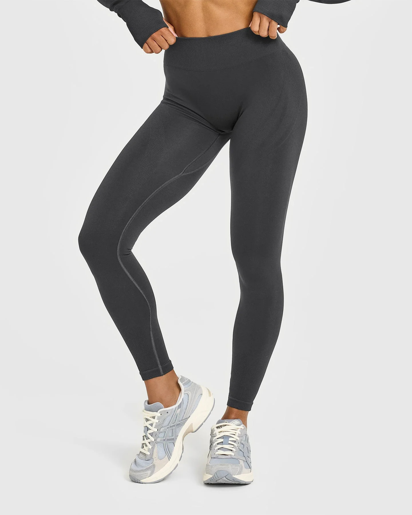 EnhanceLift™ Seamless Leggings with White Logo 
 True Blue | Oner Active (UK / US)