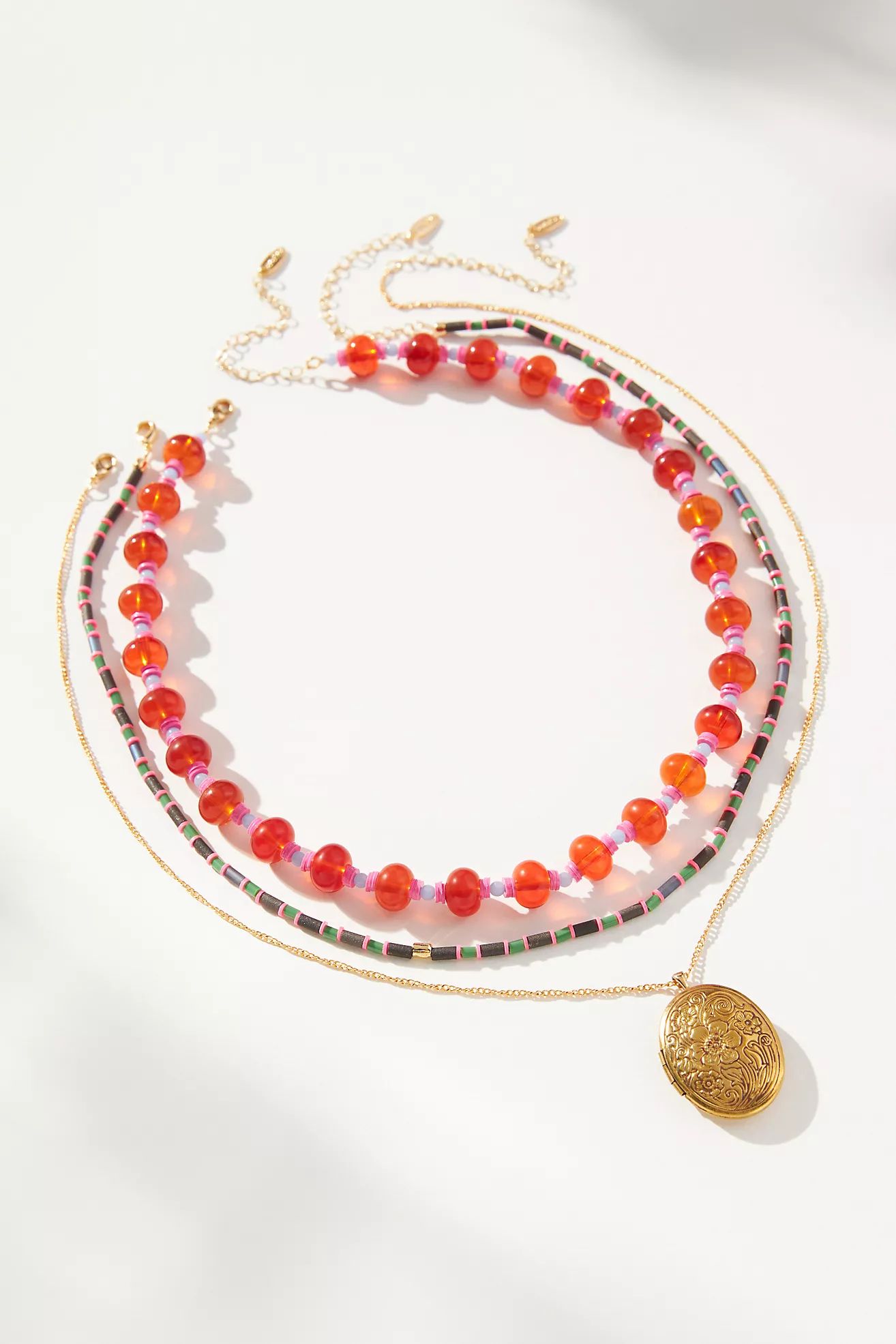 Camp Icon Beaded Necklaces, Set of 3 | Anthropologie (US)