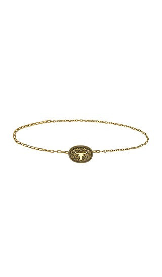 petit moments Western Chain Belt in Metallic Gold. | Revolve Clothing (Global)