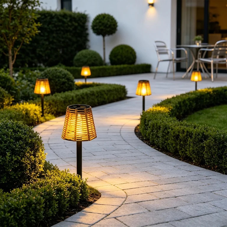 Kieccall Wrought Iron Solar Lawn Lamp, Warm Glow Ground Insert Light for Yard Art Layout Outdoor ... | Walmart (US)