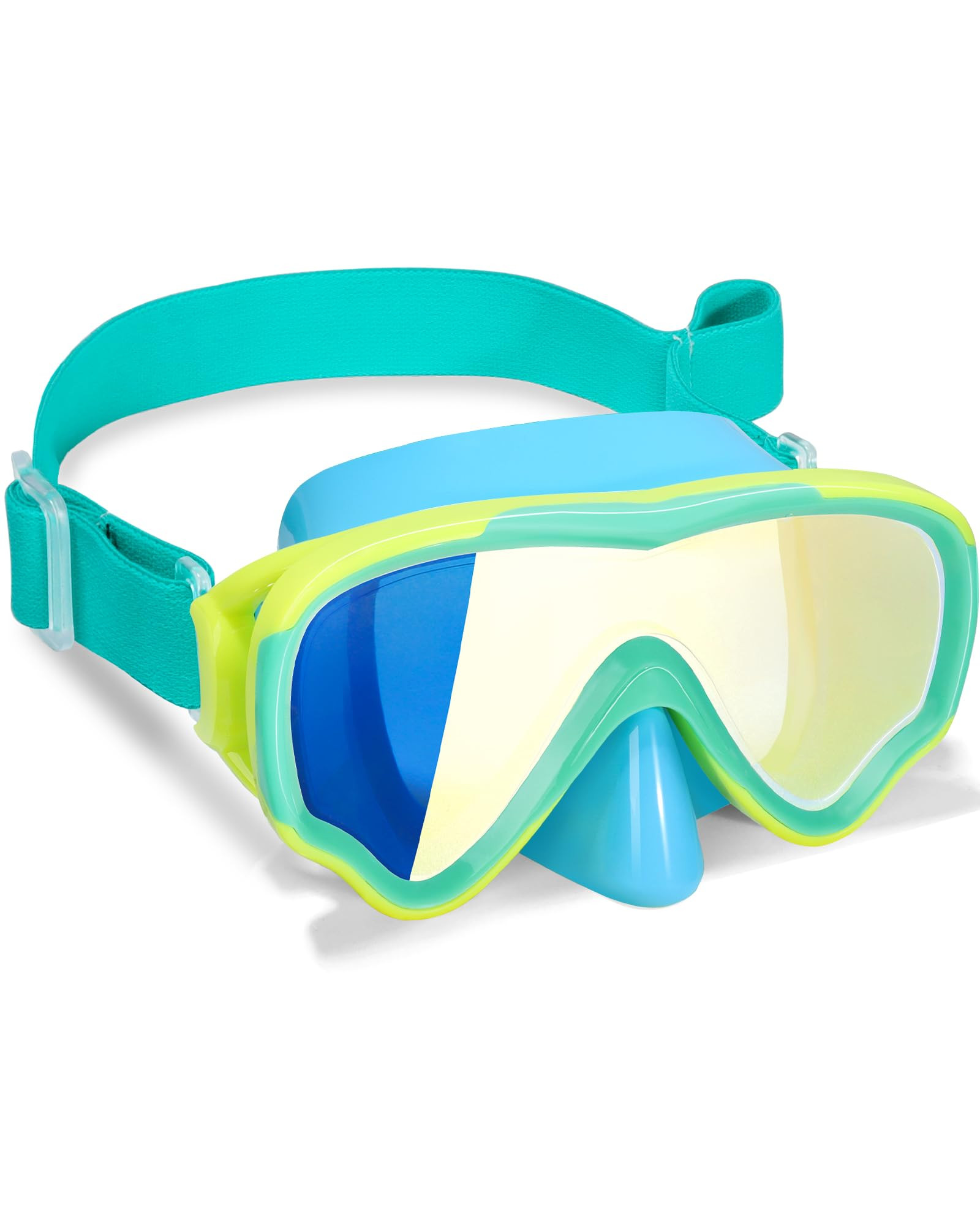 Kids Swim Goggles with Fabric Strap for Kids 3-15, Leak Proof Swimming Goggles Nose Cover 180° C... | Amazon (US)