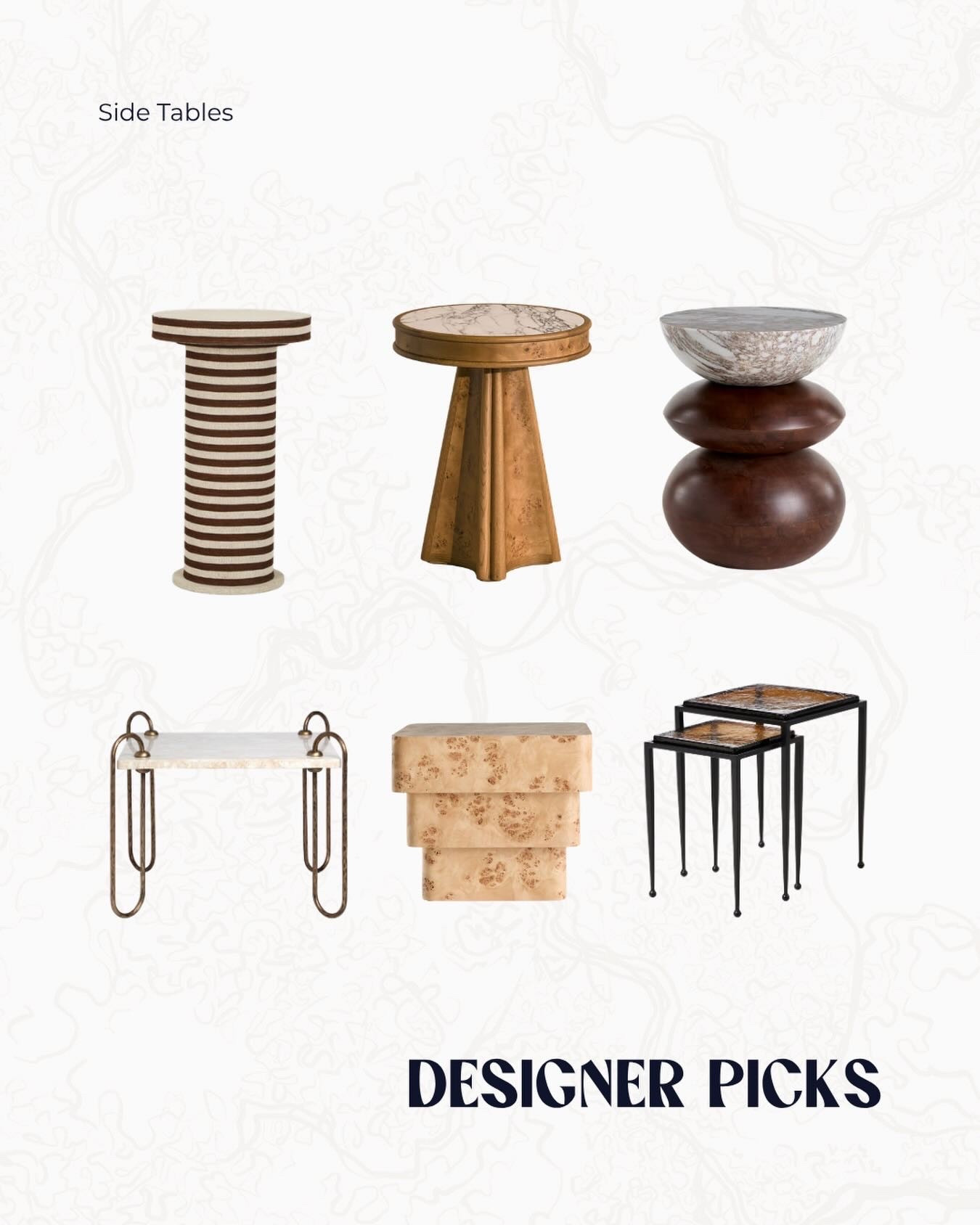 Side tables we love ✨Shop via link in bio 
.
.
.
#sidetables #interiordesigninspiration #shopthedesign #ltk