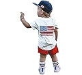 4th of July Baby Boys Outfit Toddler Summer Clothes Tee Shirt Top Casual Short Fourth of July Clo... | Amazon (US)