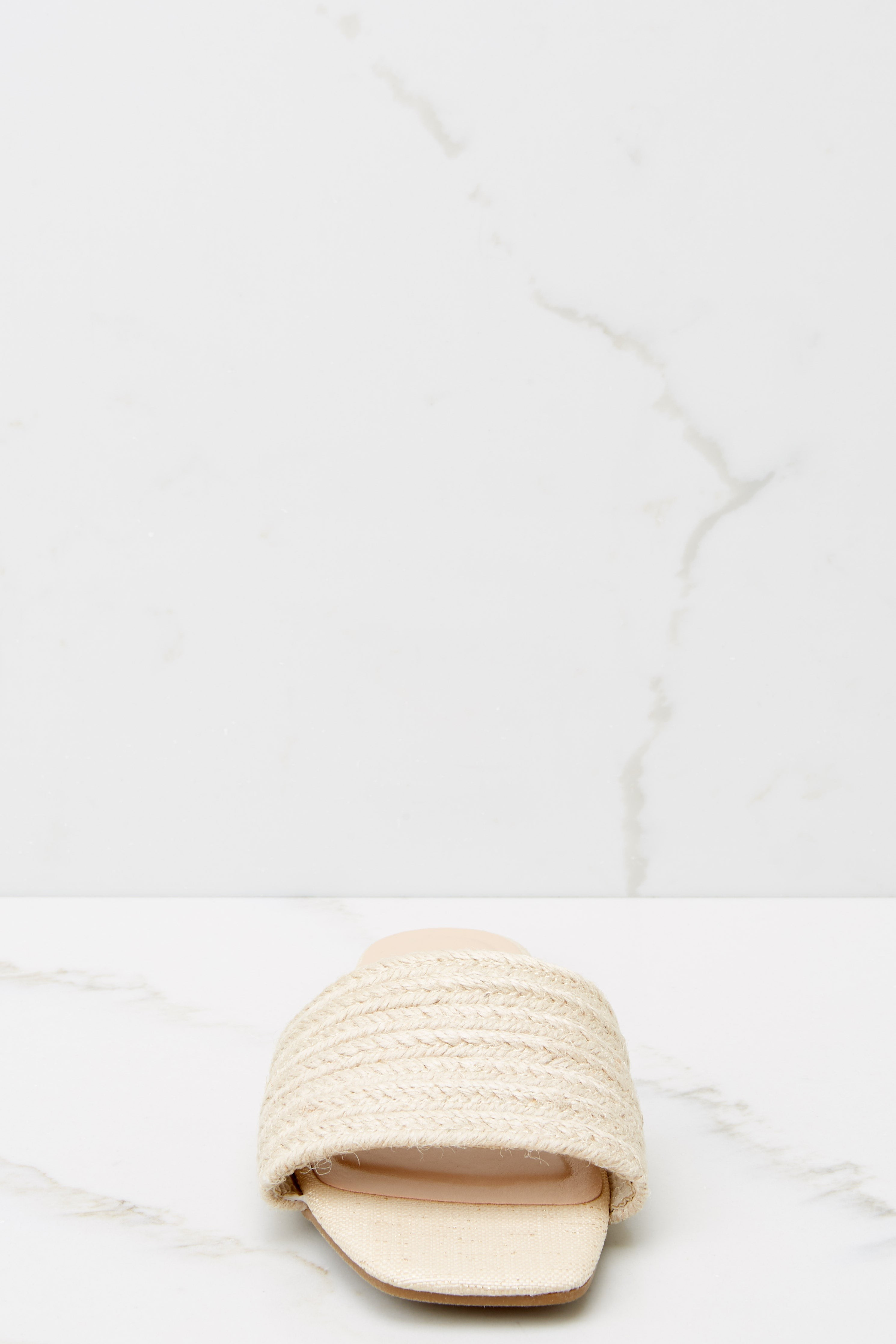 Step It Up Natural Slides | Red Dress 