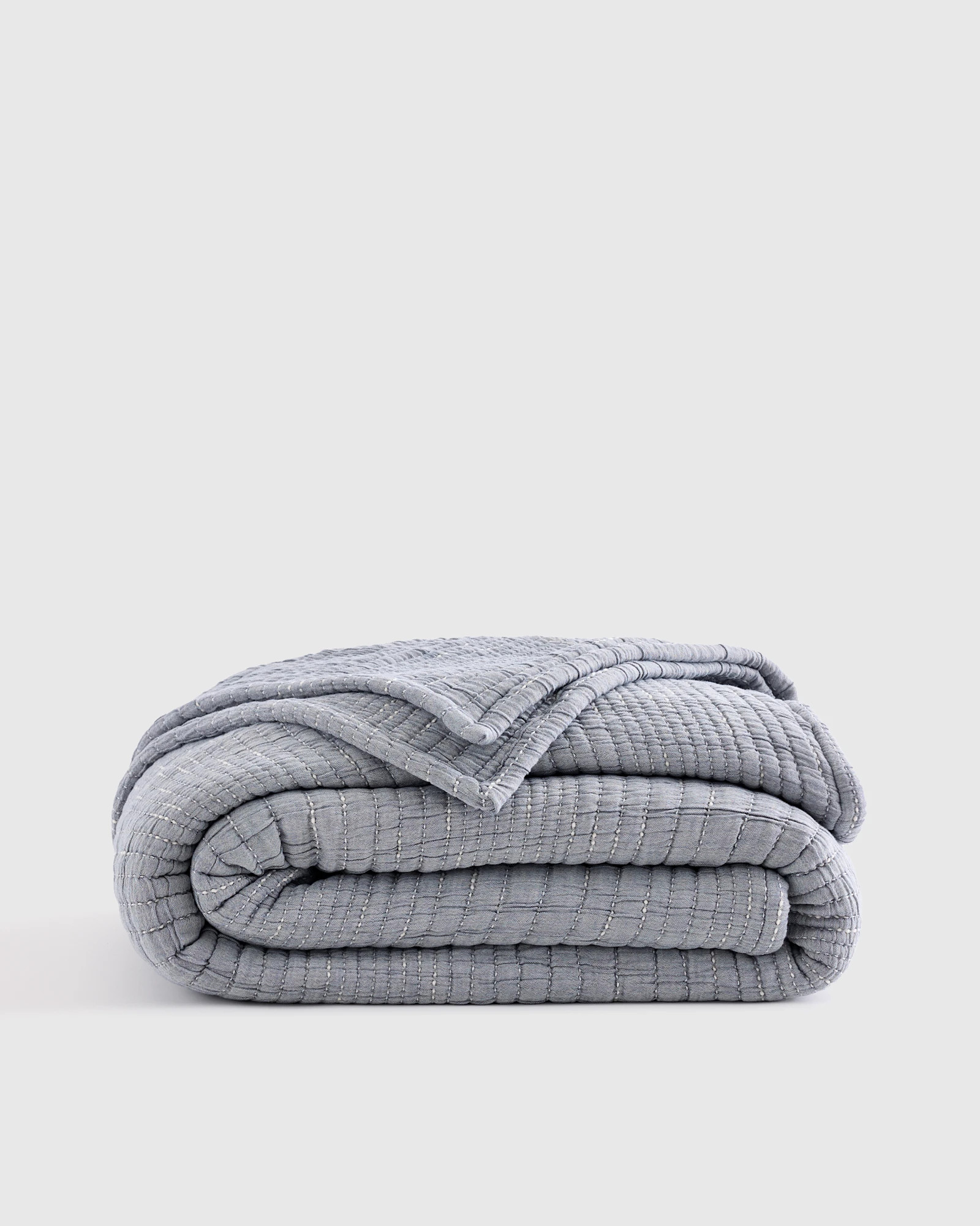 Organic Cotton Channel Stitch Coverlet | Quince