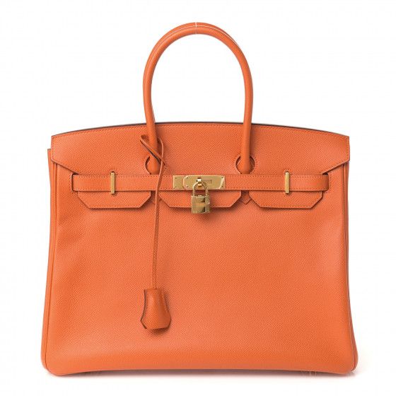 HERMES Epsom Birkin 35 Orange | FASHIONPHILE | Fashionphile