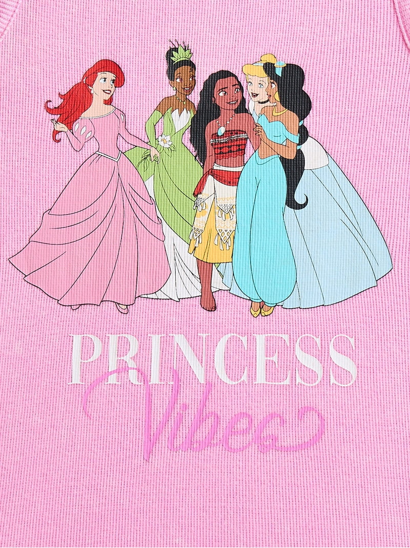 Disney Princess Girls Princess Vibes Mineral Wash Graphic Tank Top, Sizes 4-16 | Walmart (US)