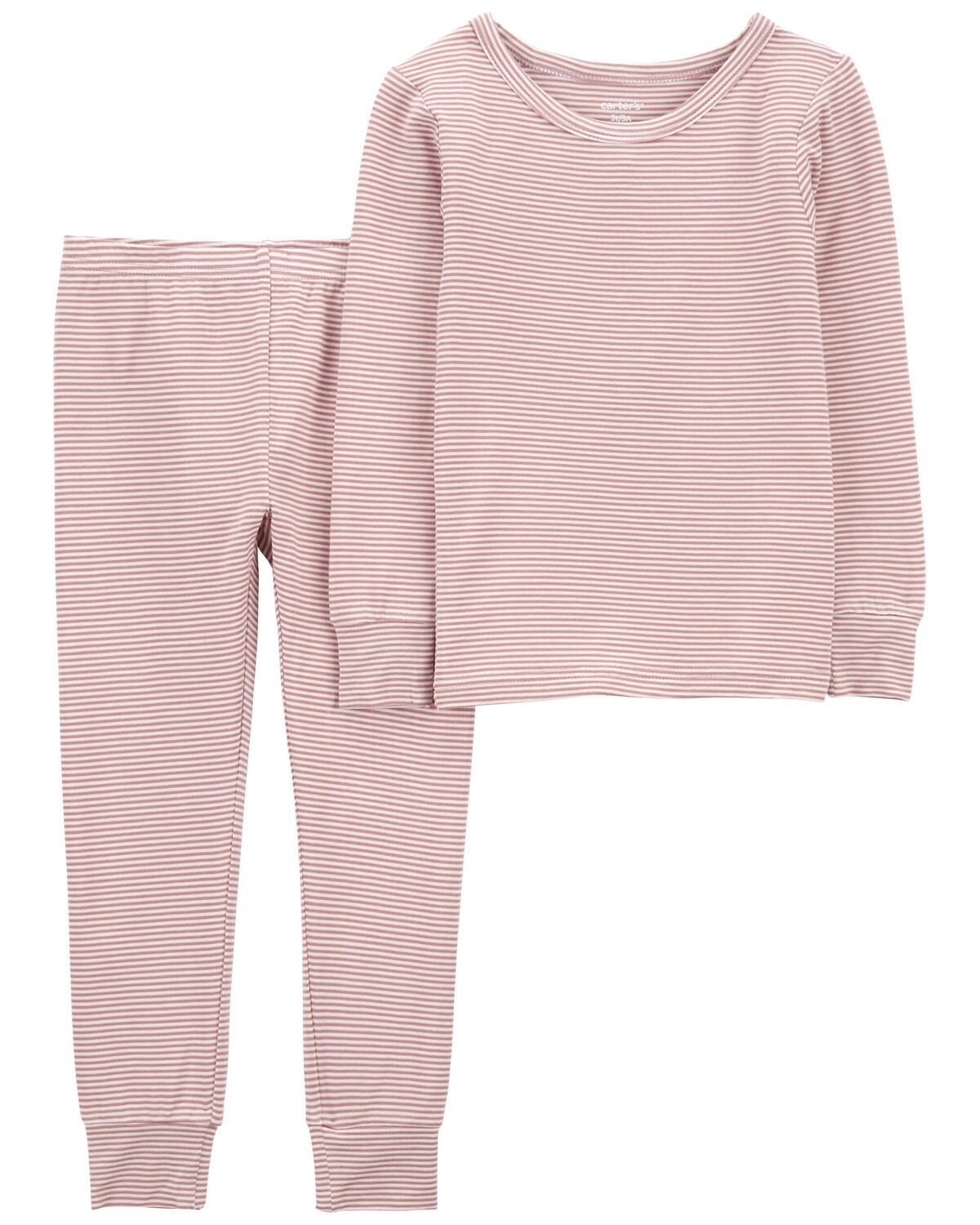 Pink Toddler 2-Piece Striped PurelySoft Pajamas | carters.com | Carter's