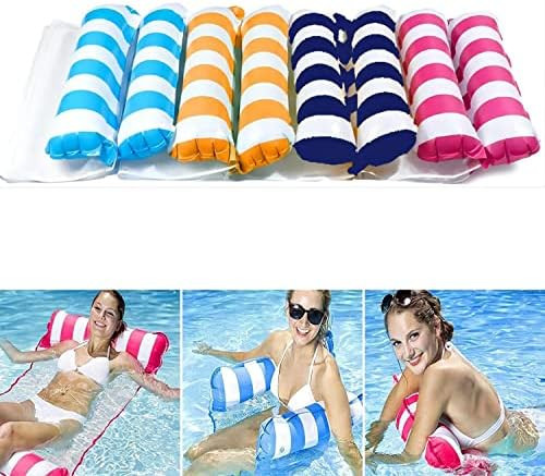 【4 Pack】 Premium Swimming Pool Float Hammock, Multi-Purpose Inflatable Hammock (Saddle, Loung... | Amazon (US)