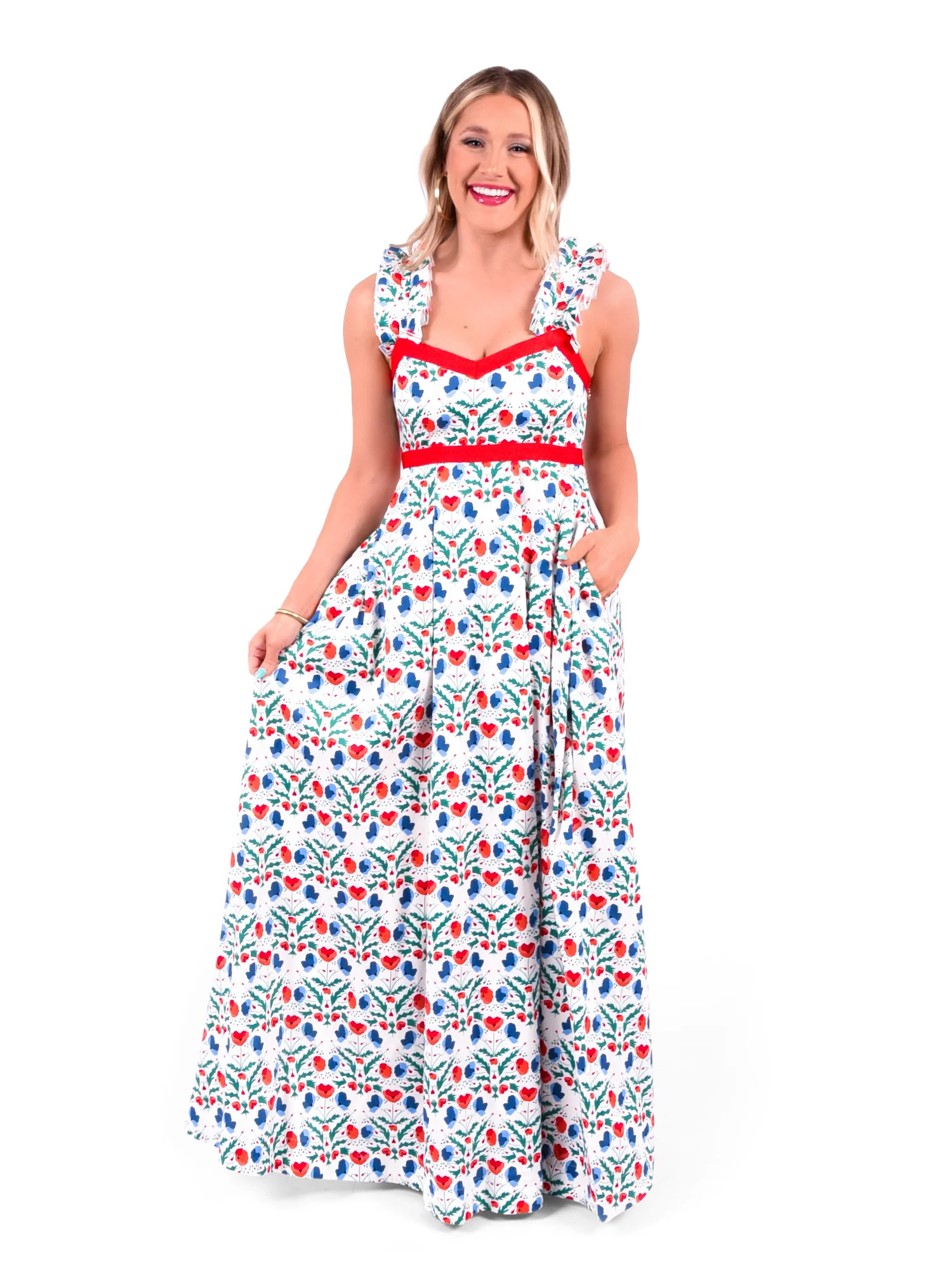 Empire Maxi Dress - Poppy Party | Emily McCarthy