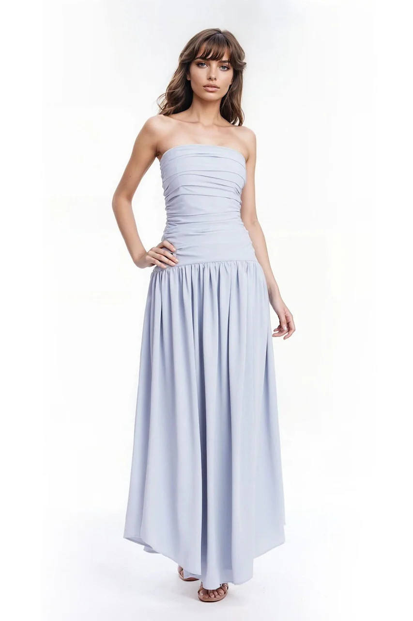 Hadley Strapless Drop Waist Gown by Jewel Badgley Mischka | Badgley Mischka