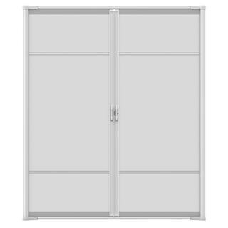 Top Rated72 in. x 81 in. Brisa White Standard Double Retractable Screen Door Kit654(320) | The Home Depot