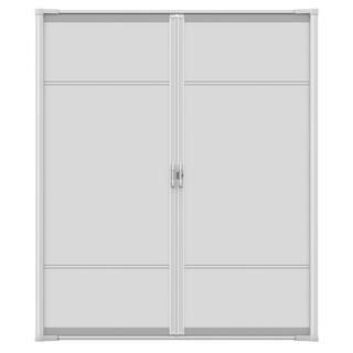 Top Rated72 in. x 81 in. Brisa White Standard Double Retractable Screen Door Kit654(320) | The Home Depot