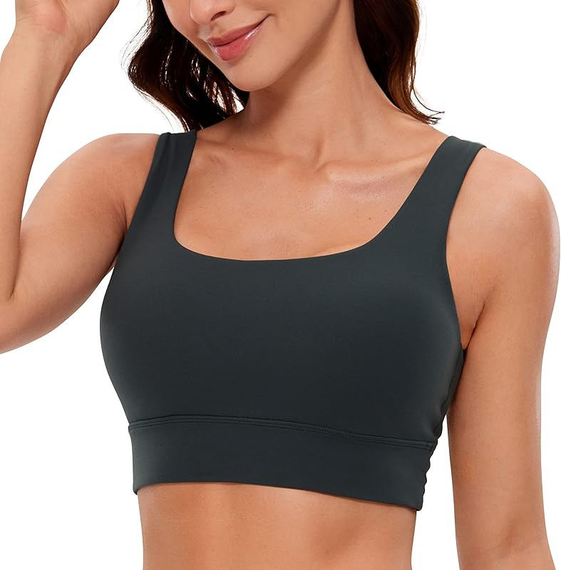 Butterluxe Womens U Back Sports Bra - Scoop Neck Padded Low Impact Workout Yoga Bra with Built in Br | Amazon (US)