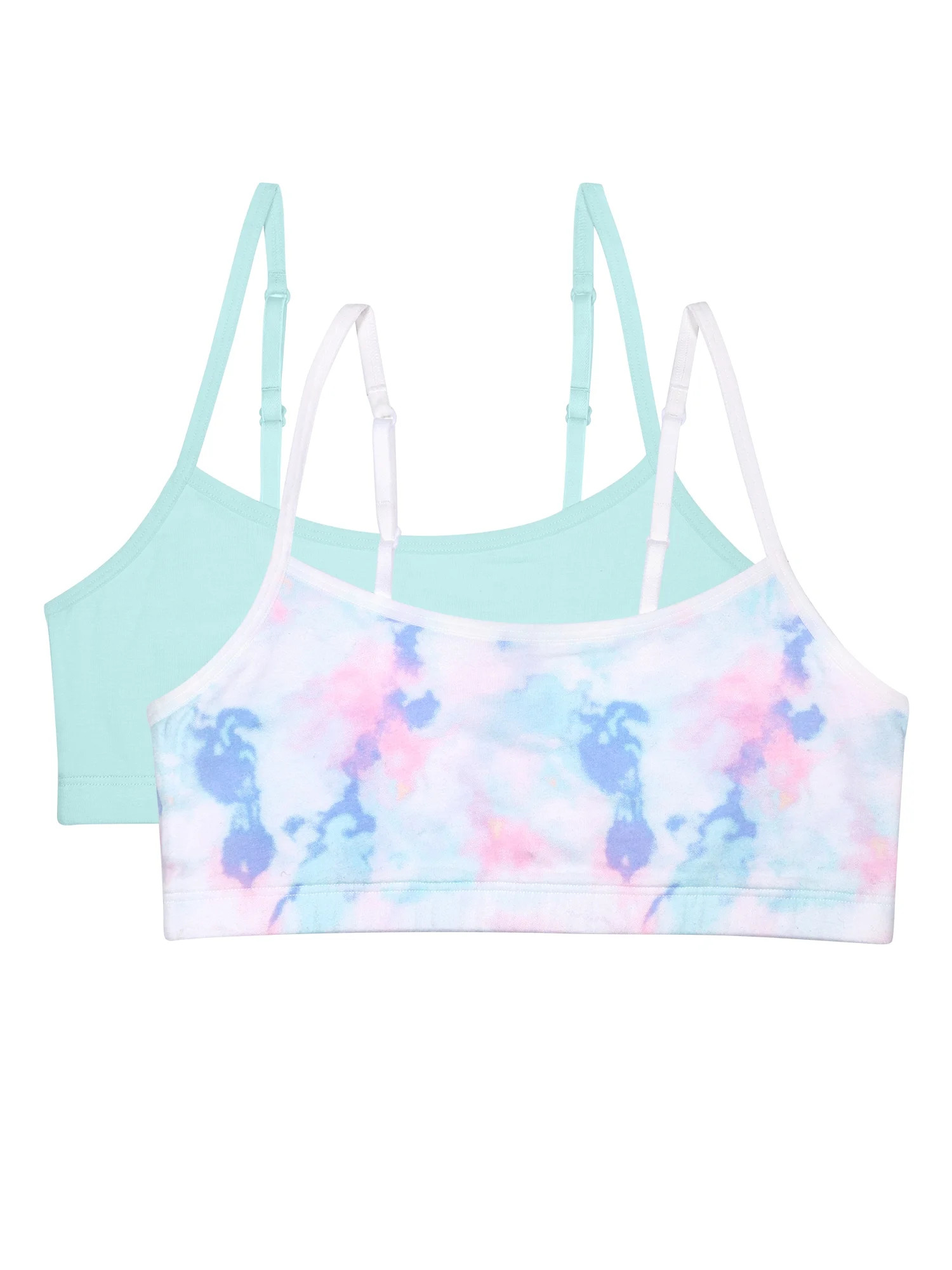 Wonder Nation Girls Cotton Bra, 2-Pack, Sizes S-XXL | Walmart (US)