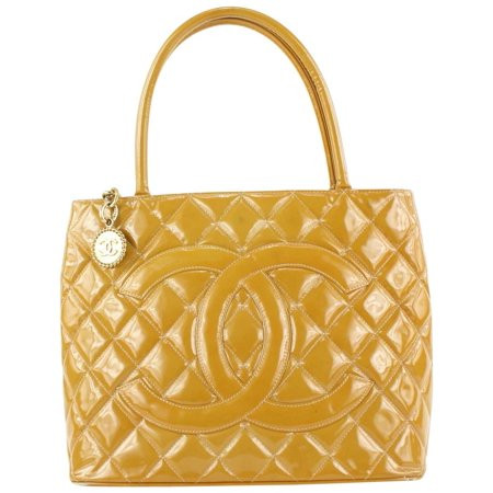 Chanel Burnt Orange Quilted Patent Medallion Tote Bag 575cas614 | Walmart (US)