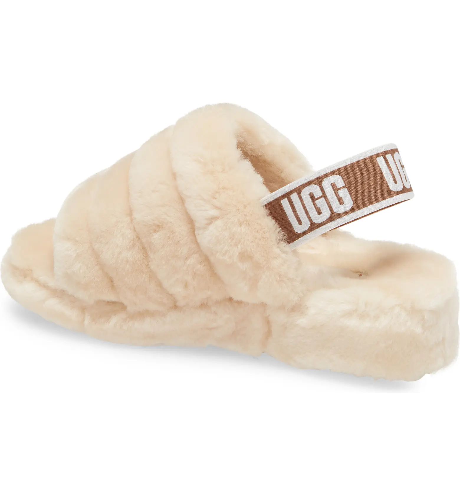 Fluff Yeah Genuine Shearling Slingback Sandal | Nordstrom