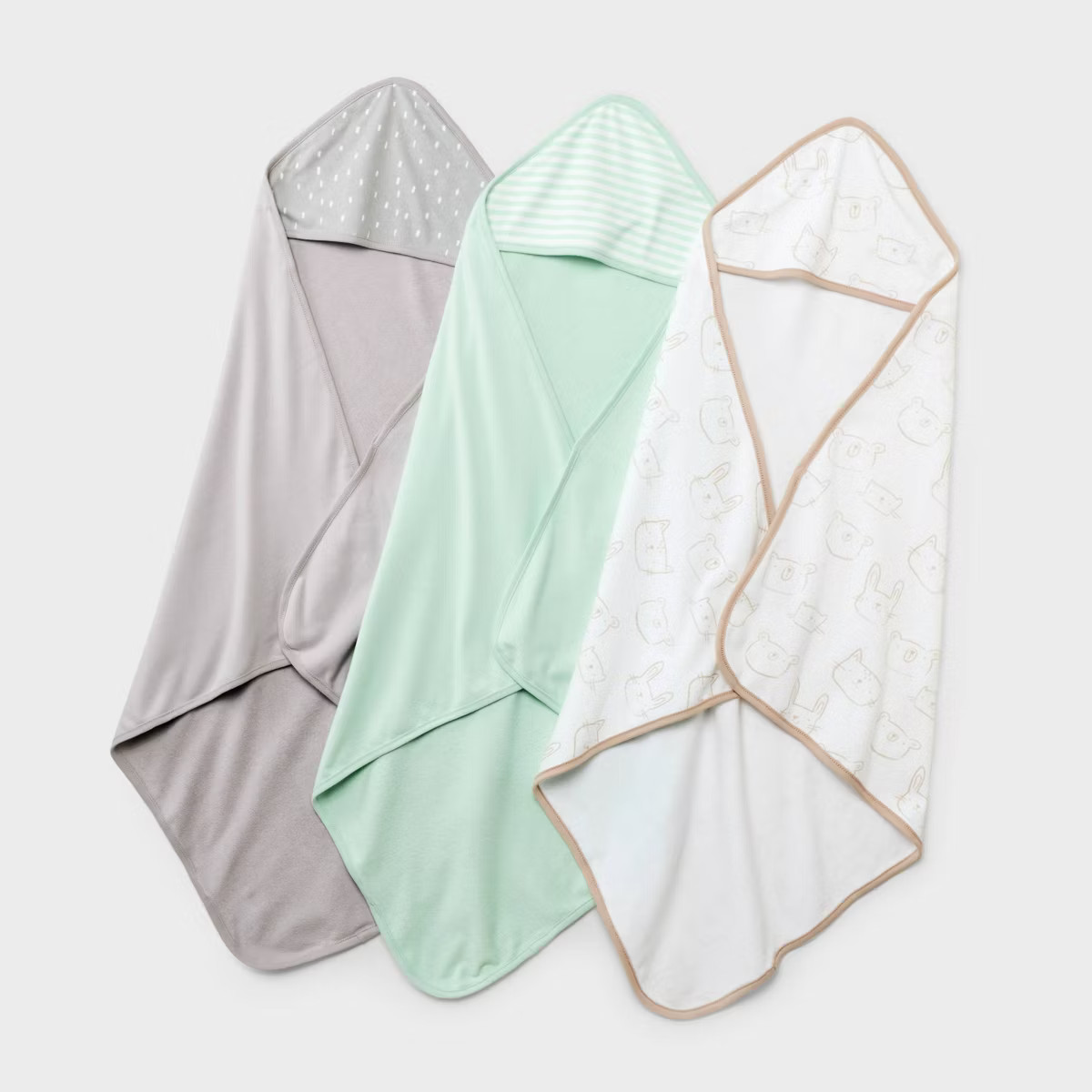 Baby 3pk Hooded Towel - Cloud Island™ | Target