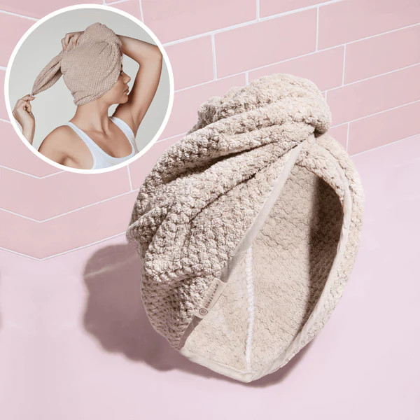Hair Drying Towel (Sand) | Bombay Hair