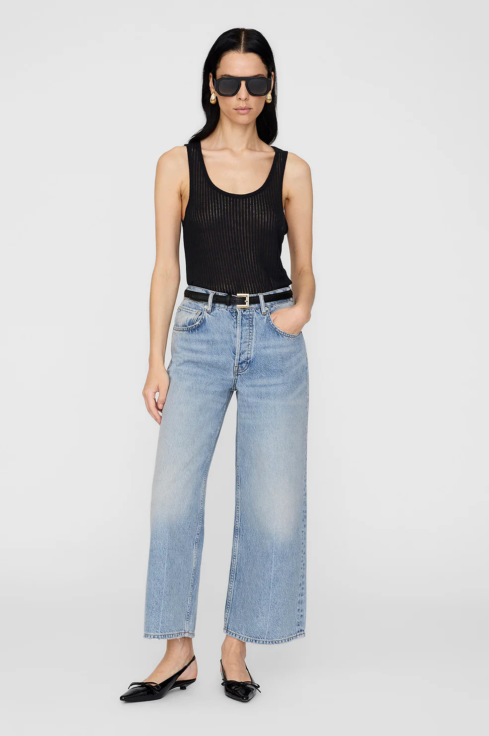 Eugene Tank - Black | Anine Bing