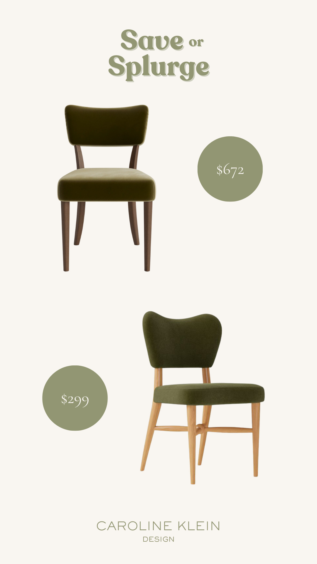 Save or Splurge: Velvet Dining Chairs 

 #LTKHome