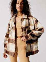 Boyfriend Plaid Shacket | Carbon38