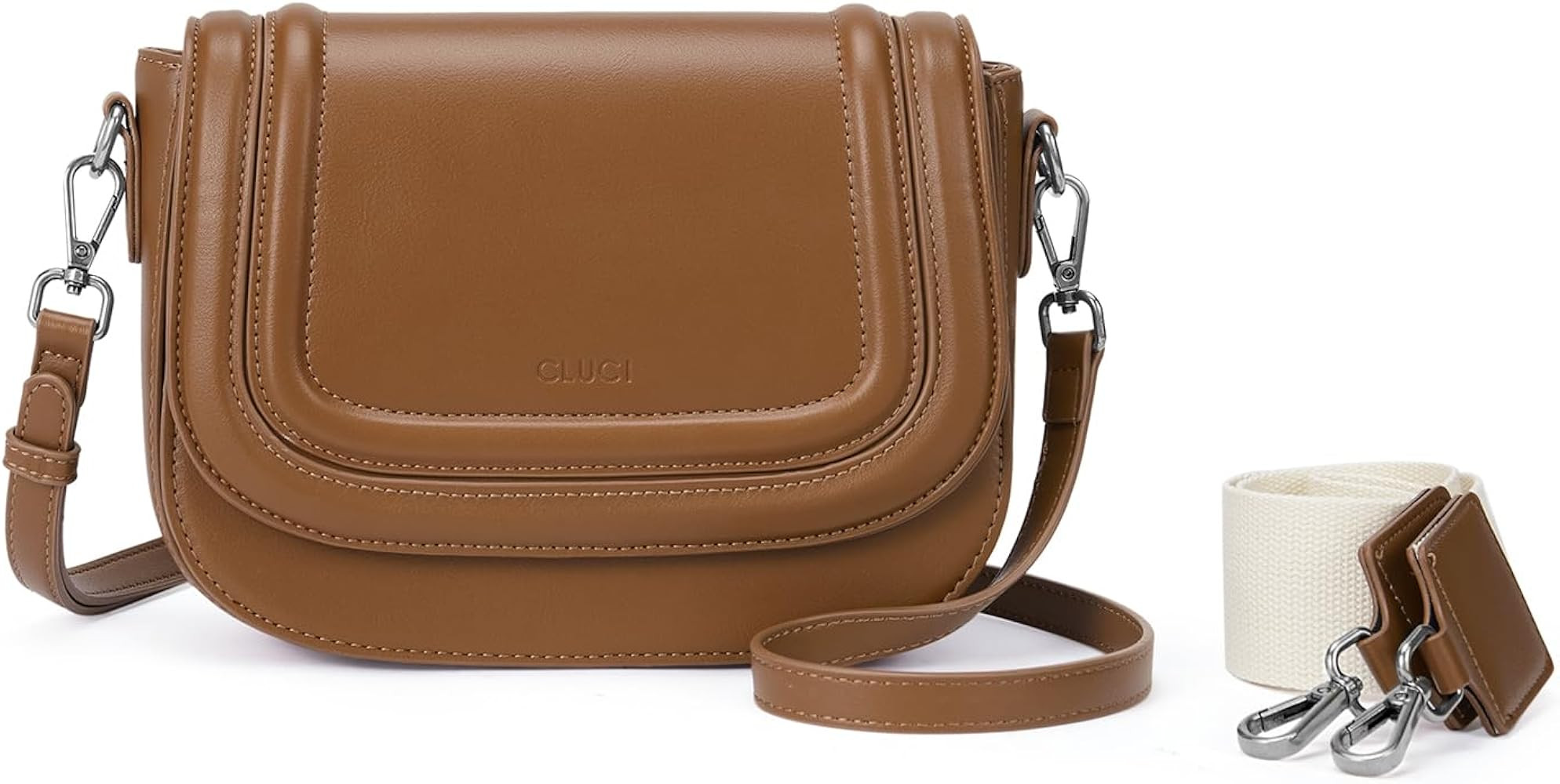 Amazon.com: CLUCI Small Purses for Women Trendy, Vegan leather Shoulder Bag Crossbody Bags for Wo... | Amazon (US)