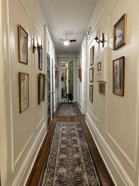 Hallway rug runners, ceiling fan, art & frames 

#LTKhome