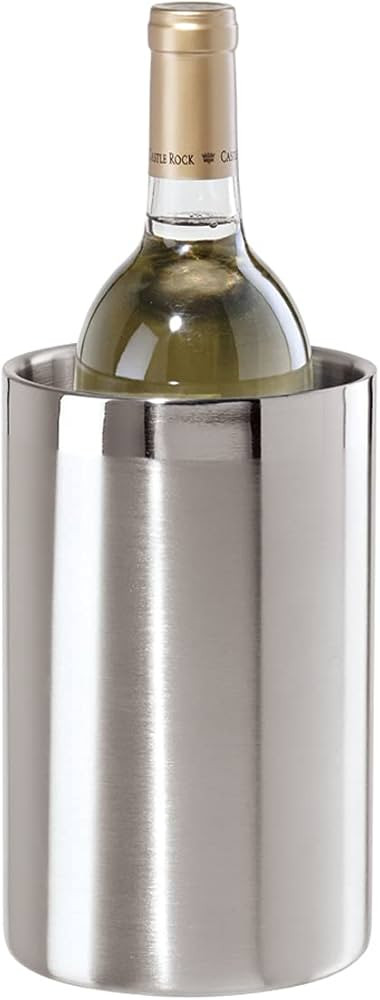 OGGI Stainless Steel Double Wall Wine Cooler - Insulated Tabletop Wine Chiller for White Wine & C... | Amazon (US)