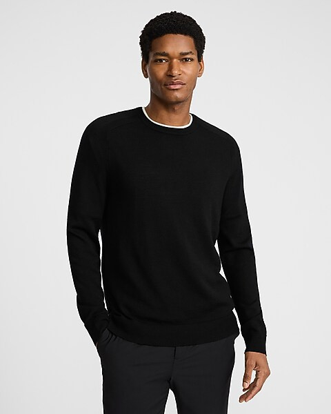 Crew Neck Everyday Performance Merino Wool Sweater | Express