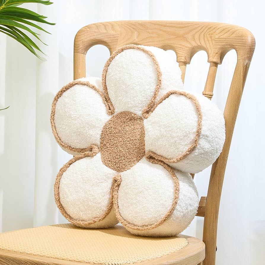 Sioloc Flower Pillow Flower Throw Pillow Flower Floor Cushion Cute Seat Cushion Aesthetic Floor C... | Amazon (US)