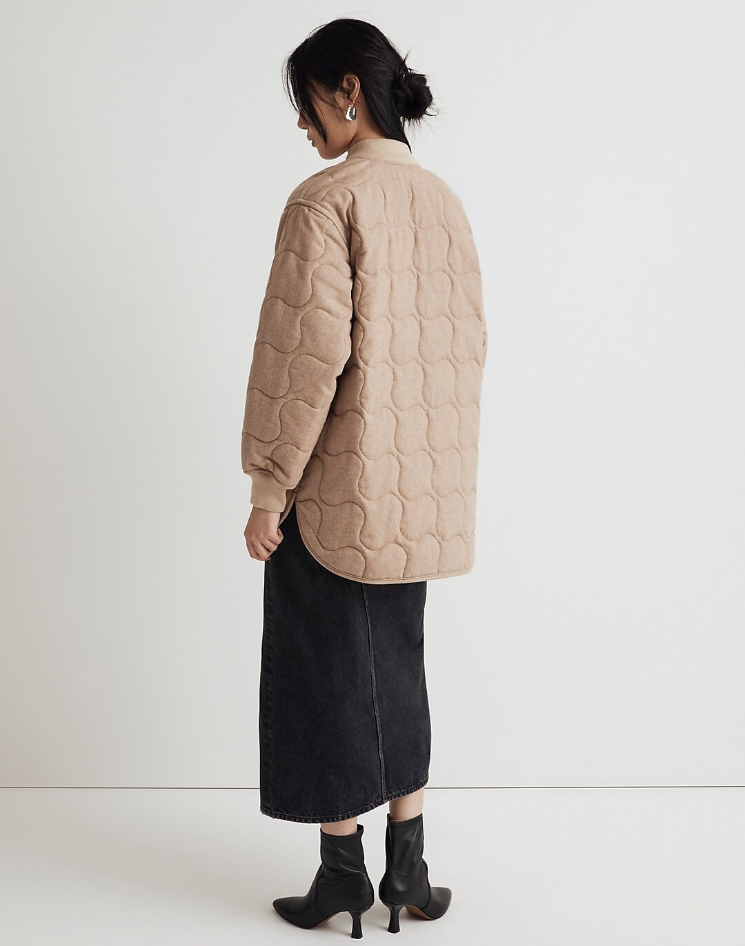 Quilted Oversized Bomber Jacket | Madewell