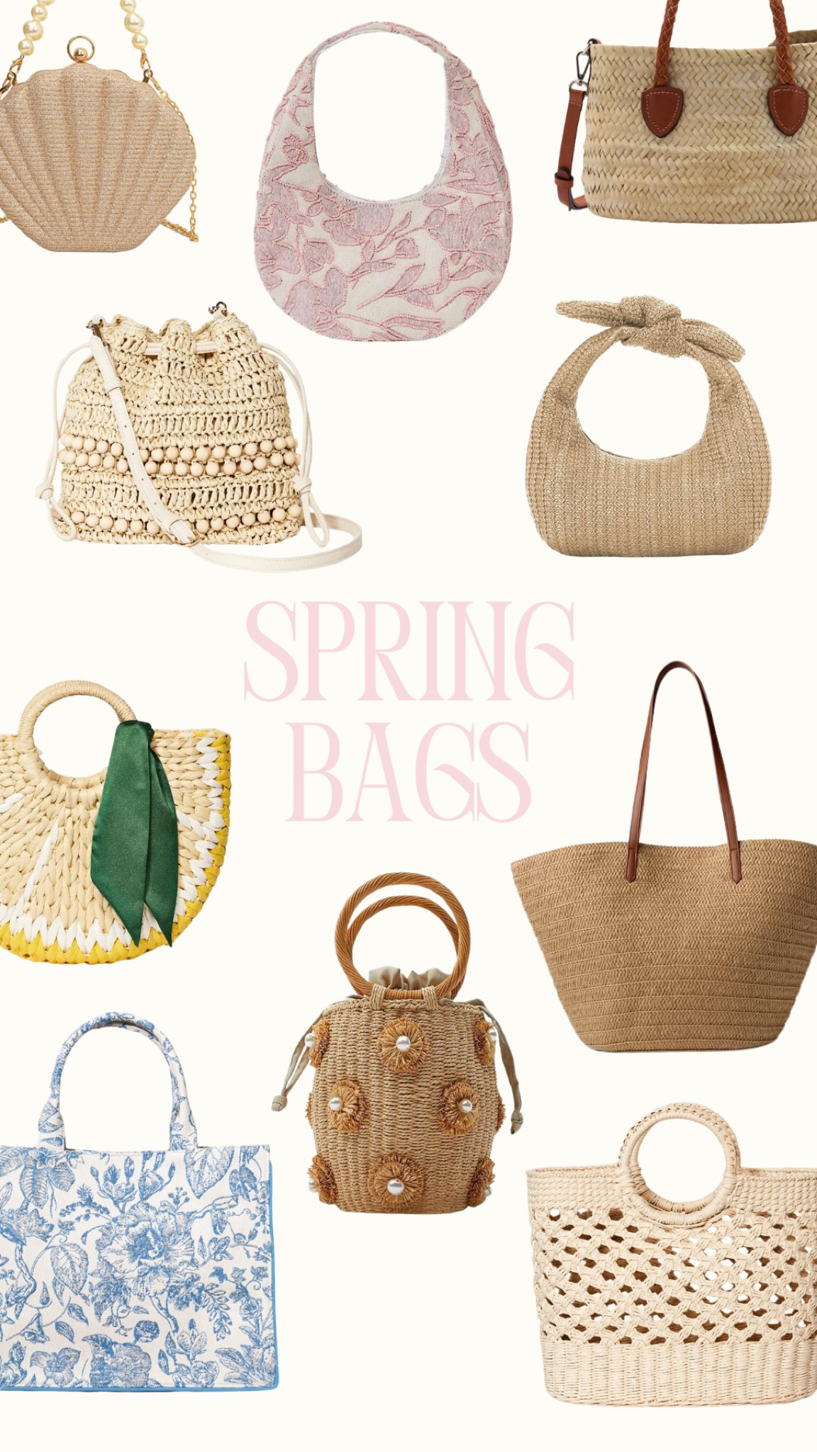 Spring bags 👛🌷 tweed, tote, crossbody, beach, everyday, casual, flower, lemon, bow, raffia 

#LTKMostLoved 

#LTKWatchNow #LTKSeasonal