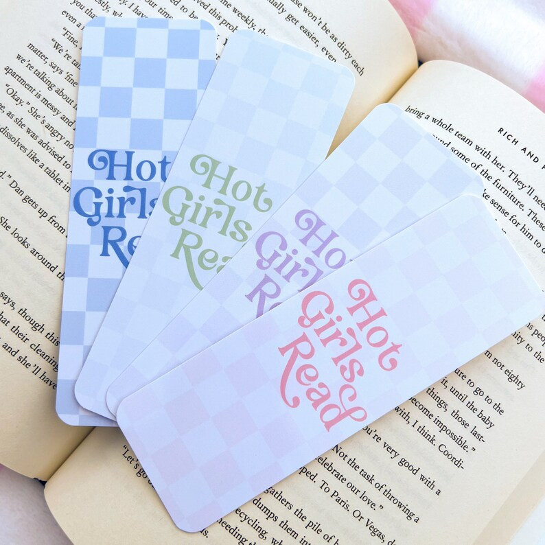Hot Girls Read Bookmark Bundle, Reader Gift, Cute Bookmarks With Tassels, Bookish, Book Club Gift... | Etsy (US)